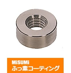 【ふっ素含有メッキ】金属ワッシャ　－タップタイプ－