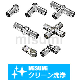 【クリーン洗浄品】ステンレスパイプフレーム用ジョイント