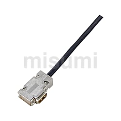 Dsubコネクタ付ケーブル EMI対策・薄型フードアングルタイプ (第一電子工業製コネクタ使用)