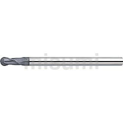 MRCシリーズ超硬ロングネックボールエンドミル 調質鋼加工用/2枚刃