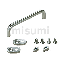 d line ステンレス鋼製ハンドル 14-3812型 | スガツネ工業 | MISUMI