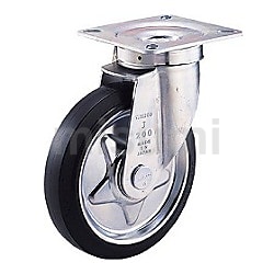 鋳物キャスター（ゴム車輪・幅広タイプ）自在式 | 京町産業車輌