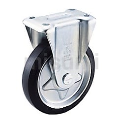 鋳物キャスター（ゴム車輪・幅広タイプ）固定式 | 京町産業車輌