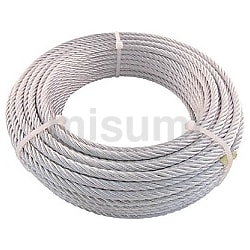 トラスコ中山 ステンレスワイヤロープ φ2mmX100m CWS-2S100(4891341