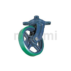 鋳物キャスター（ゴム車輪・幅広タイプ）固定式 | 京町産業車輌