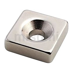 ネオジム磁石 NdFeB 角型皿穴 | マグファイン | MISUMI(ミスミ)