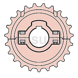 標準ステンレス2082ニバイピッチスプロケット Rローラ用B形 