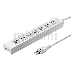 TAP-F37-3R【電源タップ（3P・7個口・3m）】雷ガード内蔵タップ