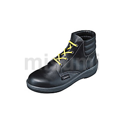 静電ウレタン2層耐滑軽量安全靴 7522 黒 静電靴
