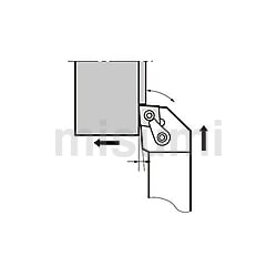 MWLNR2525M08 | M形 外径用TACバイト マルチクランプ式 MWLNR／L