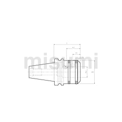 サイドロックドリルホルダBBT/BTシャンク 型式 | 大昭和精機 | MISUMI 