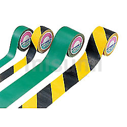 T)緑十字 ガードテープ(ラインテープ) 黄/黒(トラ柄) 100mm幅×100m