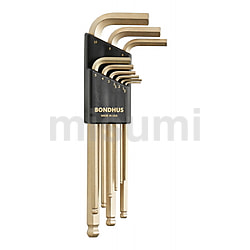 ゴールドガード加工（14K）六角ロングL-レンチセット（ミリ） | ボンダス | MISUMI(ミスミ)