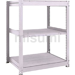 軽中量ボルトレス棚 M3型 （パネル・扉付・300kgタイプ､高さ1800mm､3段