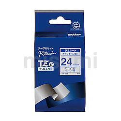 TZeテープ（ピータッチ用ラミネートテープ） 24mm（青字/白地）