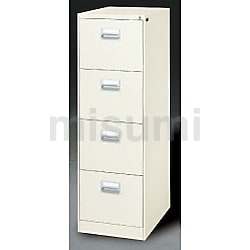 Ceha スチールキャビネット 3段 ダブルサスペンション ホワイト 幅380×奥行470×高さ616mm 1台 サイドワゴン キャスター 鍵付き