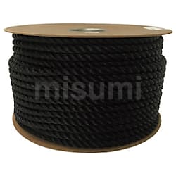 ユタカ ロープ PEカラーロープドラム巻 9φ×1m ブラック | ユタカ