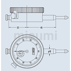 1040AB | 1シリーズ 小形ダイヤルゲージ 外枠外径：φ31mm、φ36mm