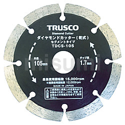 TRUSCO ダイヤモンドカップホイール Φ100X20 シングルタイプ