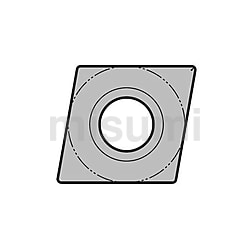DCET11T3005MFR-USF-PR1225 | 京セラ・DCET-USF・55°ひし形・ポジ・穴
