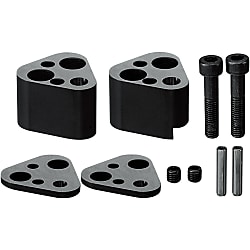 NC加工用エンドリテーナセット 32mm厚 －トライアングルタイプ・標準パンチ・ボタンダイ用－