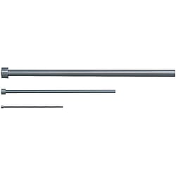 ストレートエジェクタピン -ハイス鋼SKH51/ツバ厚4mm/軸径指定･全長固定タイプ-