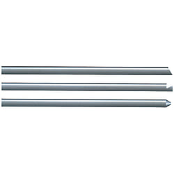 先端加工ストレートエジェクタピン -ダイス鋼SKD61/ツバ厚4mm/全長指定タイプ-
