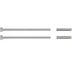 刻印付ストレートエジェクタピン -ハイス鋼SKH51/ツバ厚4mm/凸文字タイプ-