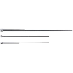 段付エジェクタピン -ダイス鋼SKD61/ツバ厚4mm/定尺タイプ,先端径指定･全長固定タイプ-