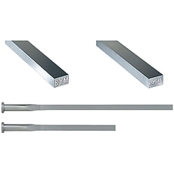 刻印付角エジェクタピン -ハイス鋼SKH51/ツバ厚4mm/P･W公差0_-0.01タイプ-