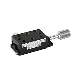 【高精度】Ｘ軸　アリ溝　送りねじ式（リード４．２ｍｍ）　長方形　面幅スリム薄型
