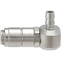 エア用カプラー　ミニチュアタイプ　Ｌ型チューブ取付用ソケット