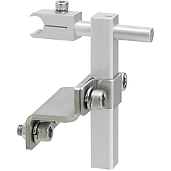 コンベヤ用丸棒ワークガイド取付金具－オフセットタイプ－
