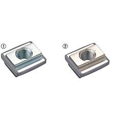 ８－４５シリーズ（溝幅１０ｍｍ）用　アルミフレーム用先入れ滑り止め一体ナット