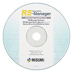 単軸ロボット専用サポートソフト（RS-Manager）