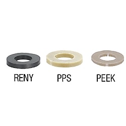 樹脂ワッシャ　ＰＥＥＫ・ＰＰＳ・ＲＥＮＹ 画像