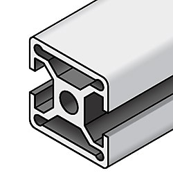 アルミフレーム　６シリーズ　正方形　３０×３０ｍｍ　１列溝　２面溝（対向）