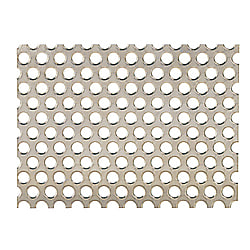 パンチングメタル-丸孔60°千鳥タイプ SUS304・A1050-（WEB掲載品）