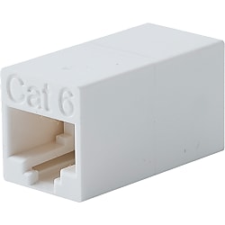 LANケーブル延長　シールド無　CAT6A/CAT6　JJアダプタ（中継用ジャック）