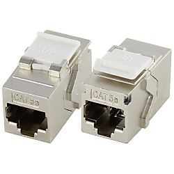 LANケーブル延長　シールド有　CAT5e　パネルマウント　JJアダプタ（中継用ジャック） 画像