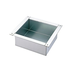 【穴加工無料】無塗装パネル箱型4辺耳あり ステンレス RUBTQ