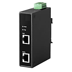 PoE+インジェクター 1ポートPoE+ DC12～55V入力