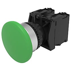 【ミスミ オリジナル】押しボタンスイッチ（取付穴Φ22・金属リング・IP65・IP67対応）