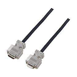 Dsubコネクタ付ケーブル EMI対策・薄型フードタイプ (第一電子工業製コネクタ使用)
