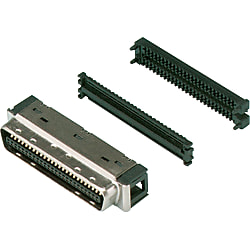 IEEE1284ハーフピッチコネクタ　EMI対策圧接式オスコネクタ
