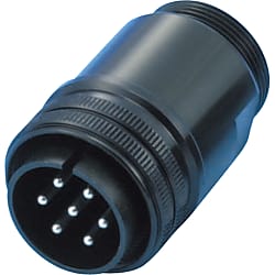 【日本航空電子工業】CE05・JL04V　欧州規格・防水　ストレートプラグ（ネジ式）