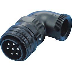 【第一電子工業・日本航空電子工業】CE05・JL04V　欧州規格・防水　アングルプラグ（ネジ式）