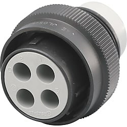 【日本航空電子工業】JL05　防水　ストレートプラグ（バヨネットロック）