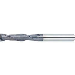 超硬スクエアエンドミル アルミ加工用/2枚刃/刃長4D（ロング）タイプ 