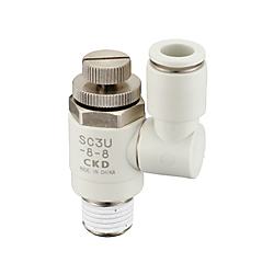 スピードコントローラ ユニバーサルタイプ・ワンタッチ継手付 SC3Uシリーズ